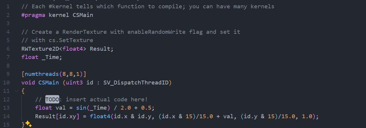 Compute Shader Example Time