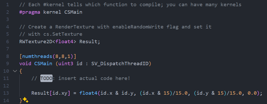 Compute Shader Start Example
